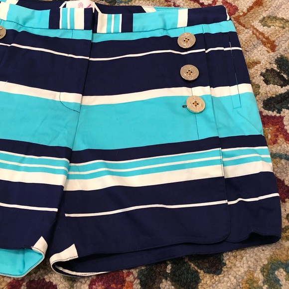 Julie Brown NYC Navy Blue Sailor Shorts Size 10 - Picture 2 of 8